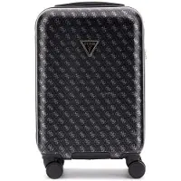 GUESS trolley Jesco 18 In 8-Wheeler Coal Logo donkergrijs 54cm