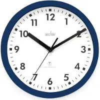 OEM 74669 Nardo radiogestuurde wandklok, 20 cm, middernachtblauw
