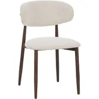Furnihaus Celia Eetkamerstoel - Beige Walnoot - Comfortabel en duurzaam