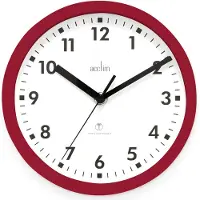 OEM Radiogestuurde wandklok, 20 cm, rood
