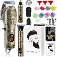 Sansbeauté Professionele Draadloze 4-in-1 Tondeuse – Mannen Hoofdhaar & Baard – Trimmer – Kappersset