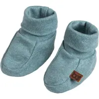 Babys Only Slofjes Melange stonegreen - 3-6 mnd