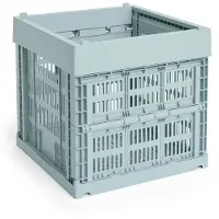 HAY Opbergbox Colour Crate Cube Dusty Blue