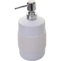 MCW 5-delige badkamerset -C73, WC-set badkameraccessoires, keramiek ~ wit