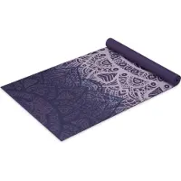Gaiam - 4 mm Classic Printed Yoga Mat - Yogamat 173 x 61 x 0,4 cm, purper
