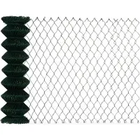 Floordirekt Gaashek met PVC-coating, kleur groen. Hoogte: 1 meter. Lengte: 25 meter