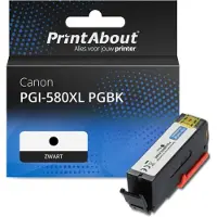 PrintAbout Huismerk Canon PGI-580XL PGBK Inktcartridge Zwart Hoge capaciteit