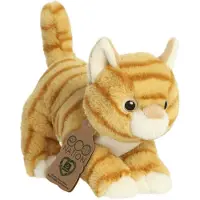 ECO NATION Pluchen Knuffel - Oranje Kat - 21 cm - Oranje Kat