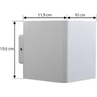 LUCANDE Buitenverlichting , Aaron, Wit, Terras, Aluminium, Modern
