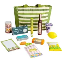 Bigjigs houten boodschappen speelset, 17dlg.