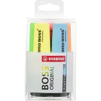 Stabilo BOSS ORIGINAL Tekstmarker Kleurenassortiment Breed Beitelpunt 2 - 5 mm Navulbaar 6 Stuks