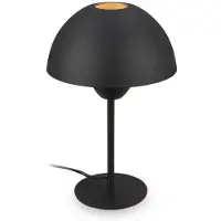 B.K.Licht BRILONER Gryde – Tafellamp slaapkamer – E14 fitting – bedlamp met schakelaarkabel – Ø18.8 – hoogte 28.2 cm – zwart