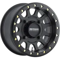 Method Wheels Method MR401 UTV Beadlock 15x7 / 4+3/13mm Offset / 4x136 / 106mm CB Matte Black Wheel