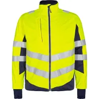 F-engel F. Engel 1158 Safety Softshell Jacket Yellow/Blue Ink maat 4XL heren