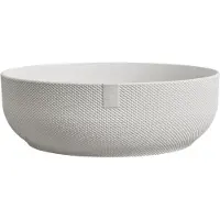 Elho Jazz Bowl 28 - Bloempot voor Binnen - 100% Gerecycled Plastic - Ø 27.5 x H 9.0 cm - Zijdewit