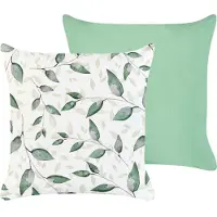 Beliani FLYLEAF - Tuinkussen set van 2 - Groen - Polyester