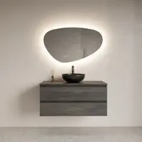 Gliss Design Spiegel Trendy Organisch LED Verlichting 160cm