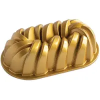 Nordic Ware 75e jubileum gevlochten brood, Bakblik, Goud