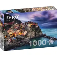 Enjoy Puzzle Manarola at Dusk Cinque Terre - Italy Puzzel (1000 stukjes)