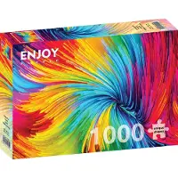 Enjoy Puzzle Colorful Paint Swirl Puzzel (1000 stukjes)