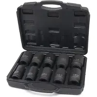 HBM krachtdoppenset grote maten 3/4 inch, 10-delig