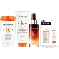 Kérastase Nutritive Trio + 2 Cadeau's - Shampoo 250ml, Conditioner 200ml & 8H Magic Night Nachtserum 90ml + Shampoo 30ml & Conditioner 75ml Cadeau - Fijn tot middendik droog haar