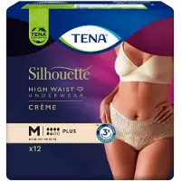 Tena Silhouette Plus Creme - Hoge taille Medium - 12 pakken van 9 stuks
