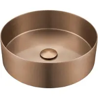 Saniclass ONE Waskom - 36x36x11cm - RVS - Geborsteld koper