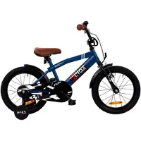2Cycle BMX-Fun kinderfiets 16 inch (4 tot 6 jaar) voor jongens blauw