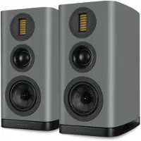 Wharfedale EVO 5.2 Boekenplank Speakers - Hifi Stereo Set - Passieve Speaker - 3-Weg Luidsprekers - Grijs
