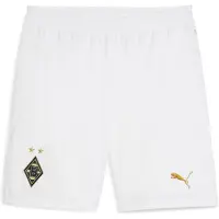 Puma Borussia Mönchengladbach 125-jarig jubileumshort, Wit/Goud, Maat 13-14Y