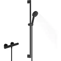 Hansgrohe pulsify select s douchesysteem 105 3jet relaxation ecosmart met ecostat fine en glijstang 90 cm, mat zwart