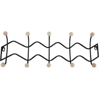 PT Living Kapstok Double Zig Zag Black