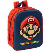 Super Mario Schoolrugzak Super Mario Rood Marineblauw 22 x 27 x 10 cm