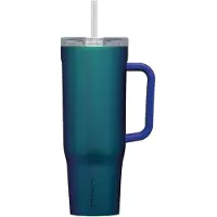 Corkcicle Thermosbeker Cruiser met Rietje Shiny Turquoise 1,2 L