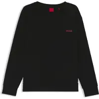 HUGO Pyjamatop van stretchkatoen met logoprint Maat XS