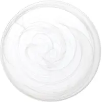 H&h set van 6 albasten fruitborden in wit glas 21 cm