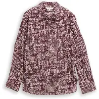Tom Tailor Blouse crème / donkerrood