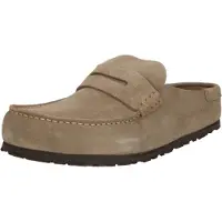 Birkenstock Instappers 'Naples' donkerbeige