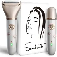 Sansbeauté 2-in-1 Ladyshave – Elektrisch – Gezicht, Oksels & Benen – USB Oplaadbaar