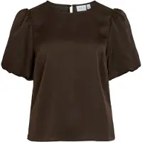 Vila Blouse 'VIEllette' donkerbruin