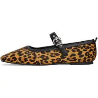 Tommy Hilfiger Ballerina met riempjes bruin / zwart