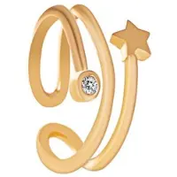 Fashion Jewelry Ear cuff 3 rijen met sterretje | goud gekleurd