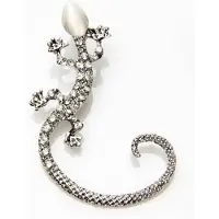 Fashion Jewelry Salamander ear cuff | zilver gekleurd
