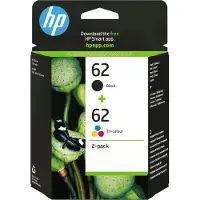 HP 62 (N9J71AE) multipack zwart + kleur Inktcartridge (origineel)