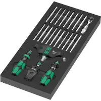 Wera 05150152001 24-delige 9752 Kraftform Kompakt Ratel-en Doppenset In Foam Inlay - 1/4"