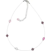 Behave – Ketting – Roze Fuchsia – Zilverkleurig – Elegant – Licht – Trendy