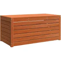 vidaXL Opslagdoos Bewerkt hout 101 x 50,5 x 46,5 cm Wasbruin