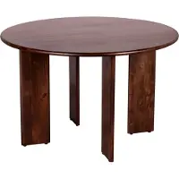 Lewis & Loft Eettafel Lila -Rond ⌀120 - FSC-gecertificeerd mangohout - Walnoot bruin