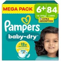 Pampers - Baby Dry - Maat 6+ - Mega Pack - 84 luiers - 14/19KG